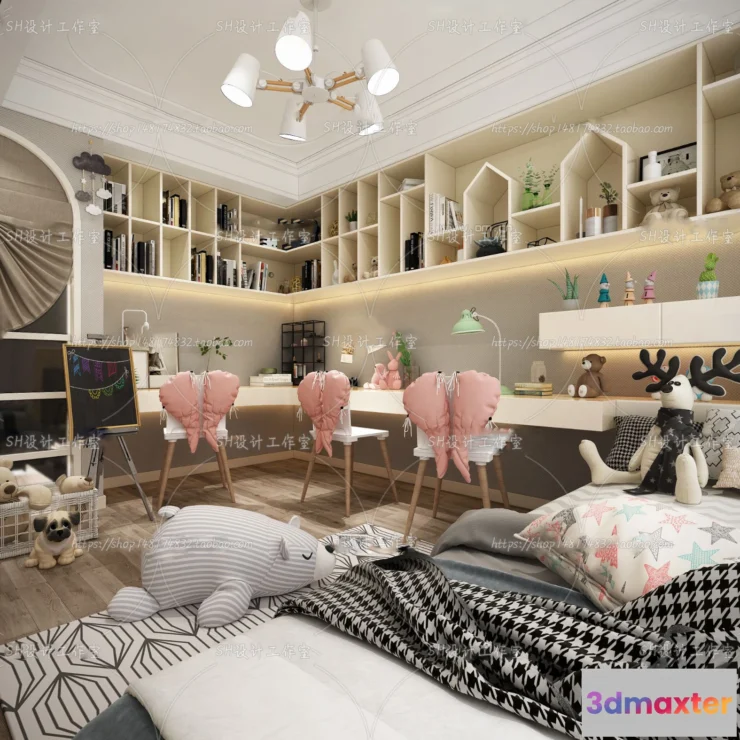 1115624 - CHILDREN ROOM 3D SCENES - VRAY RENDER - 415