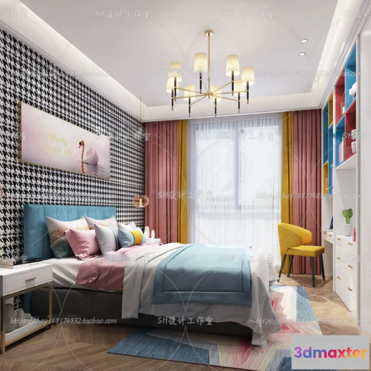 1115628 - CHILDREN ROOM 3D SCENES - VRAY RENDER - 417