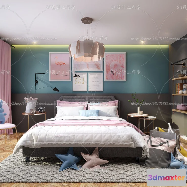 1115638 - CHILDREN ROOM 3D SCENES - VRAY RENDER - 422