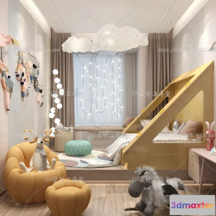 1115642 - CHILDREN ROOM 3D SCENES - VRAY RENDER - 424