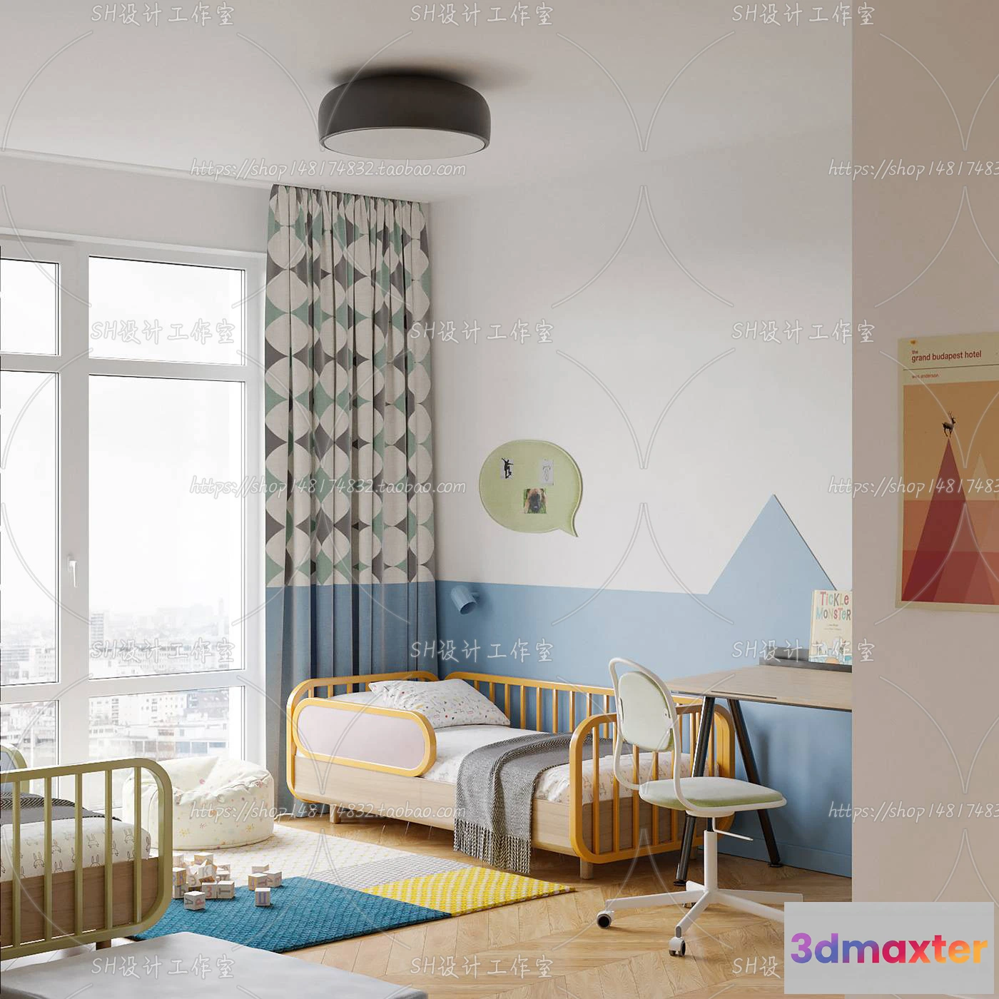 1115646 - CHILDREN ROOM 3D SCENES - VRAY RENDER - 426