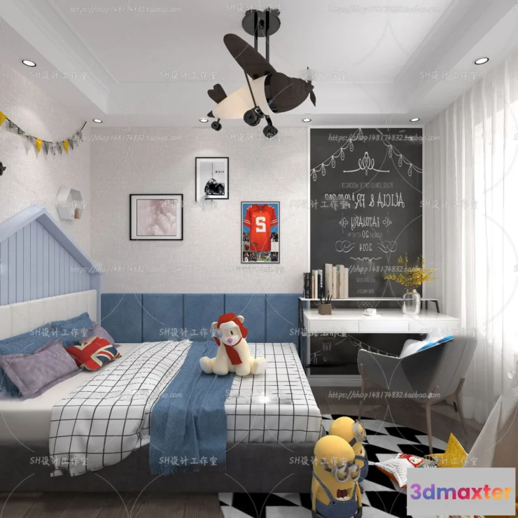 1115650 - CHILDREN ROOM 3D SCENES - VRAY RENDER - 428