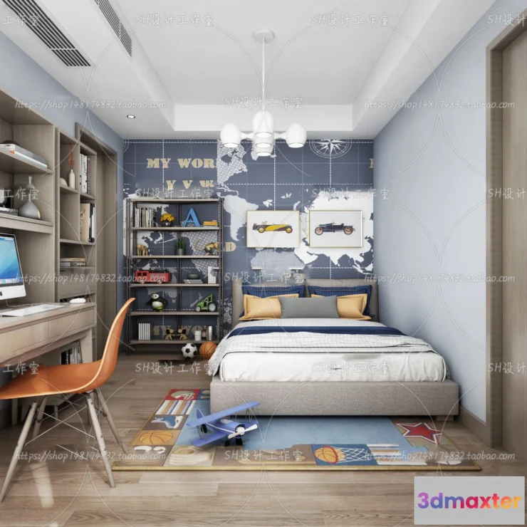 1115654 - CHILDREN ROOM 3D SCENES - VRAY RENDER - 430
