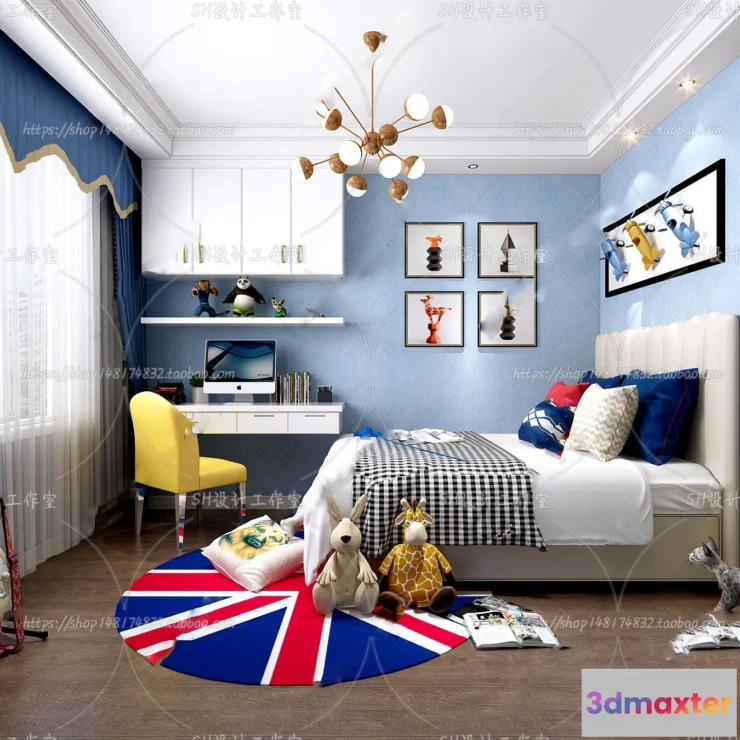 1115656 - CHILDREN ROOM 3D SCENES - VRAY RENDER - 431
