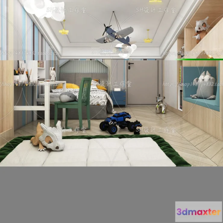 1115658 - CHILDREN ROOM 3D SCENES - VRAY RENDER - 432