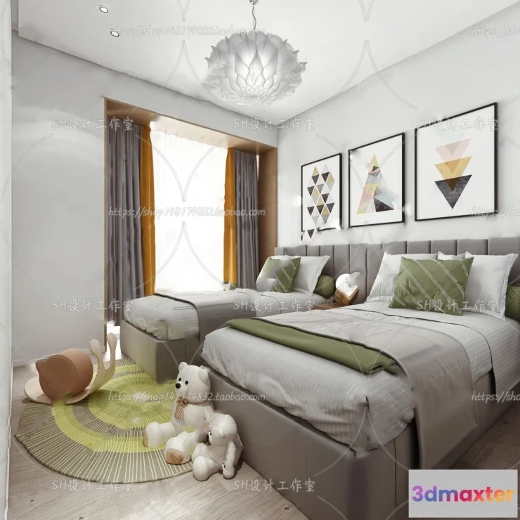 1115662 - CHILDREN ROOM 3D SCENES - VRAY RENDER - 434