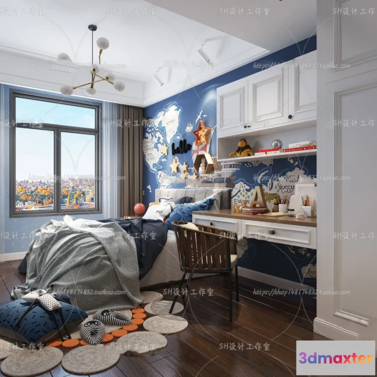 1115666 - CHILDREN ROOM 3D SCENES - VRAY RENDER - 436