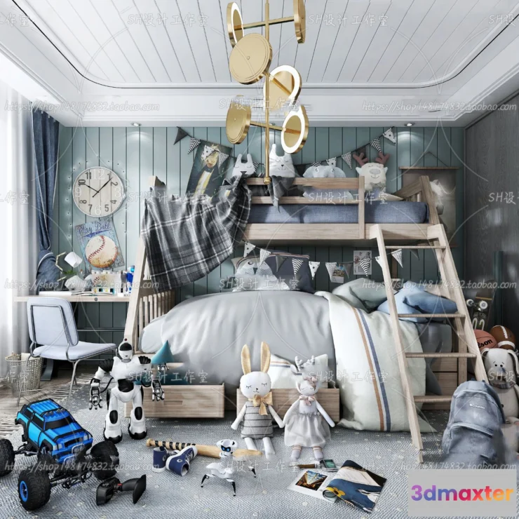 1115668 - CHILDREN ROOM 3D SCENES - VRAY RENDER - 437