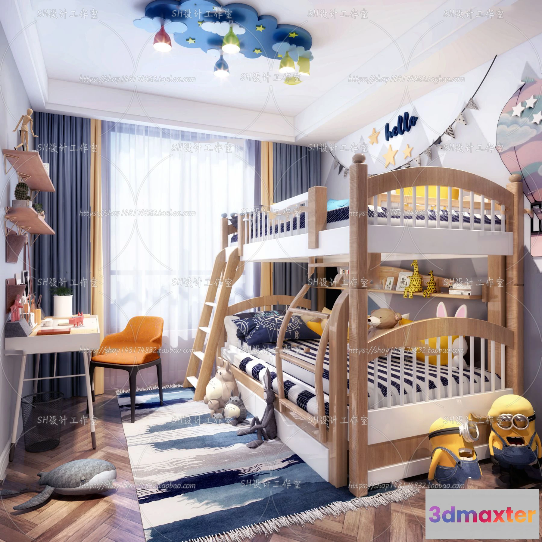 1115672 - CHILDREN ROOM 3D SCENES - VRAY RENDER - 439