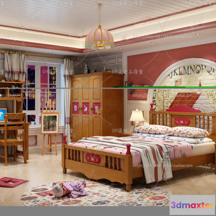1115682 - CHILDREN ROOM 3D SCENES - VRAY RENDER - 444