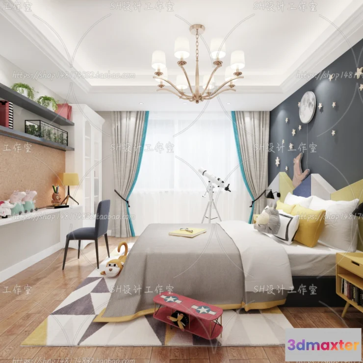 1115684 - CHILDREN ROOM 3D SCENES - VRAY RENDER - 445