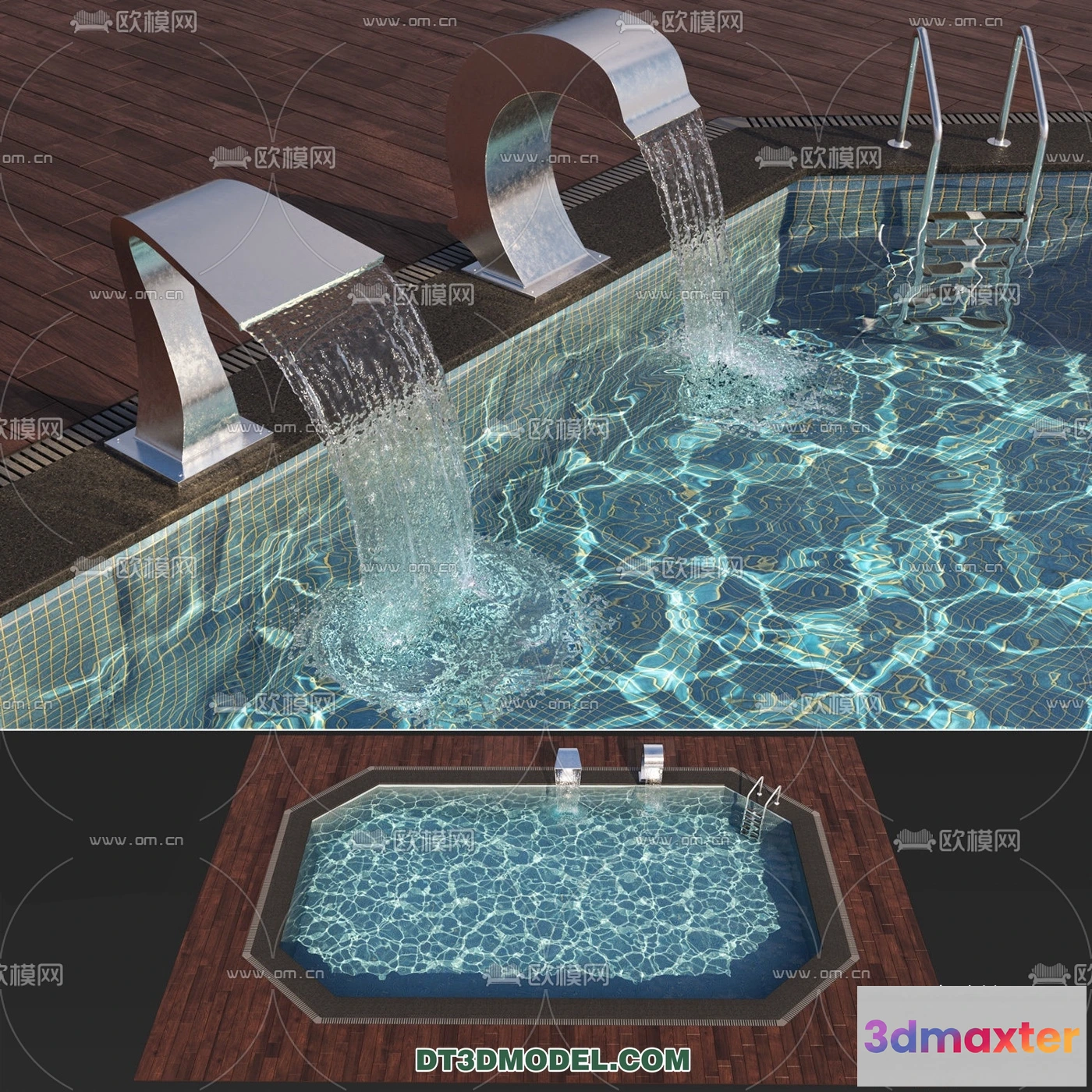 1239740 - EXTERIOR - POOL - VRAY  CORONA - 3D MODEL - 994