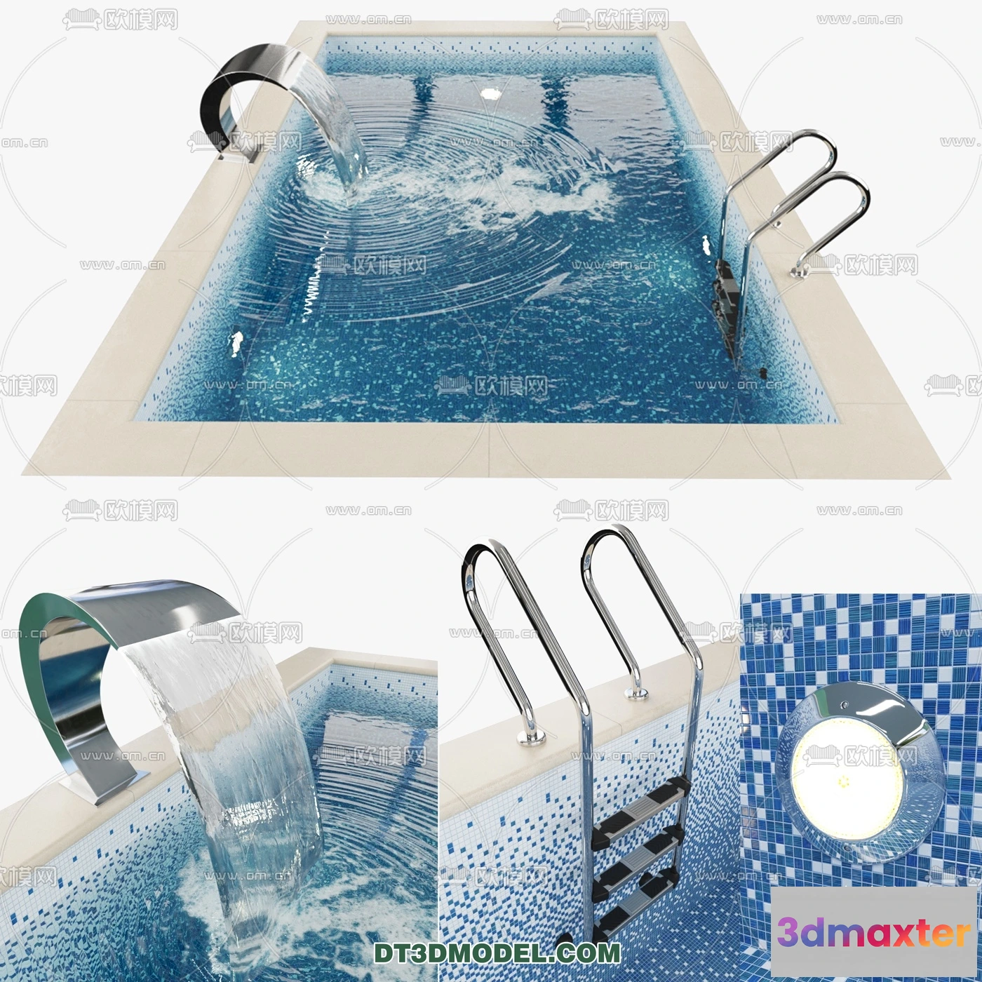 1239742 - EXTERIOR - POOL - VRAY  CORONA - 3D MODEL - 995