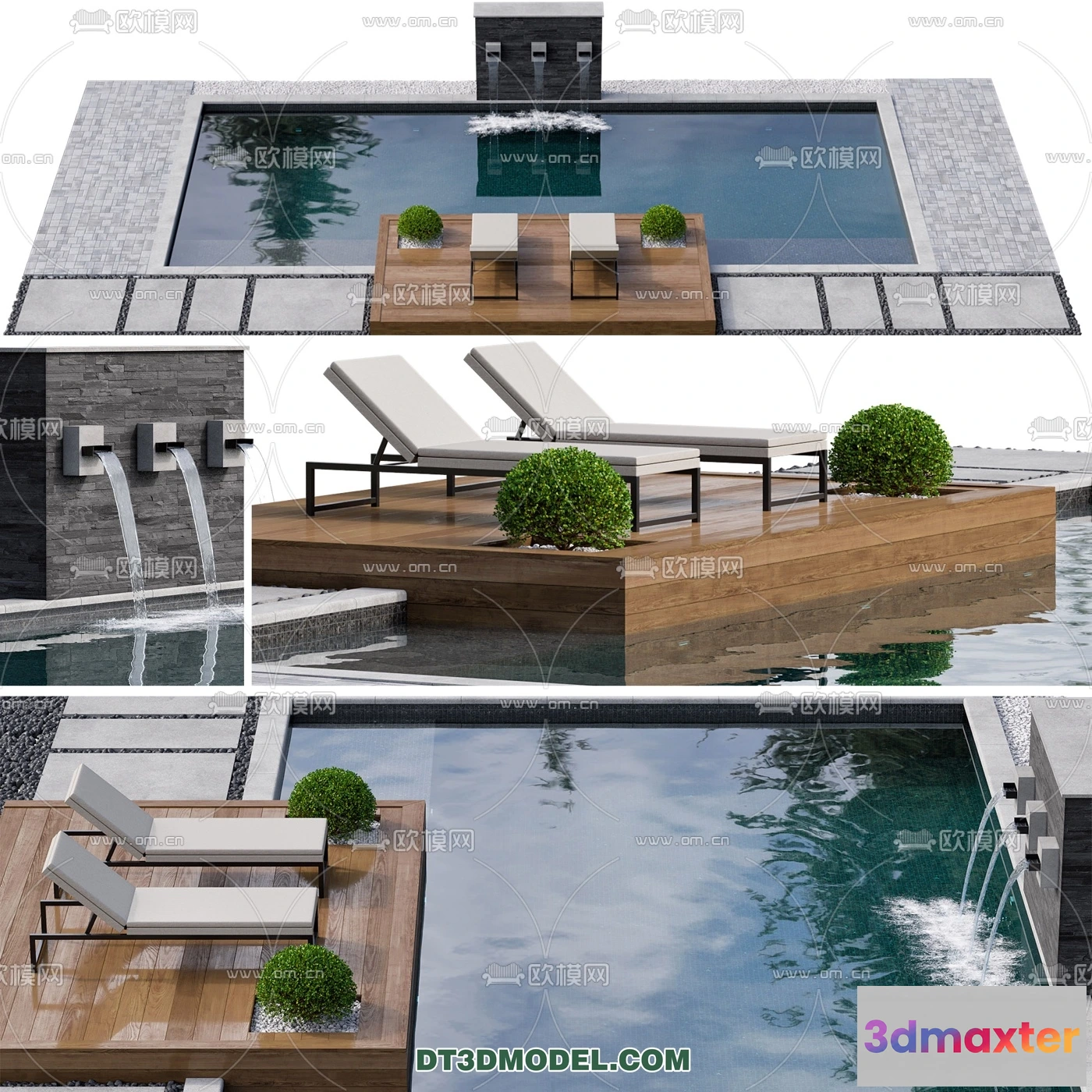 1239746 - EXTERIOR - POOL - VRAY  CORONA - 3D MODEL - 997