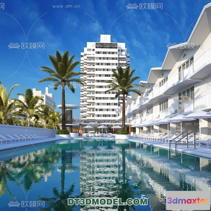 1239748 - EXTERIOR - POOL - VRAY  CORONA - 3D MODEL - 998