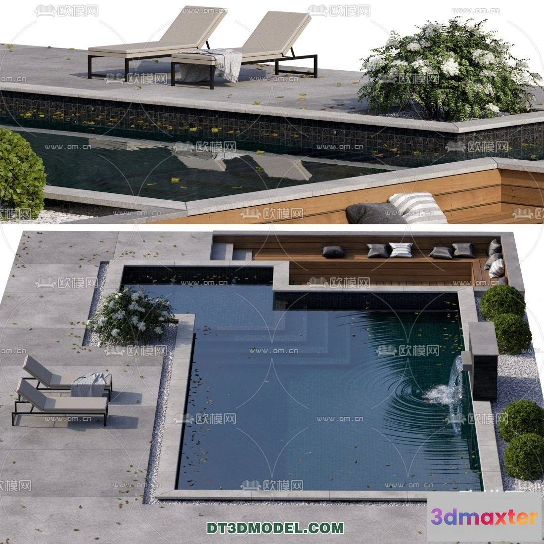 1239788 - EXTERIOR - POOL - VRAY  CORONA - 3D MODEL - 1018
