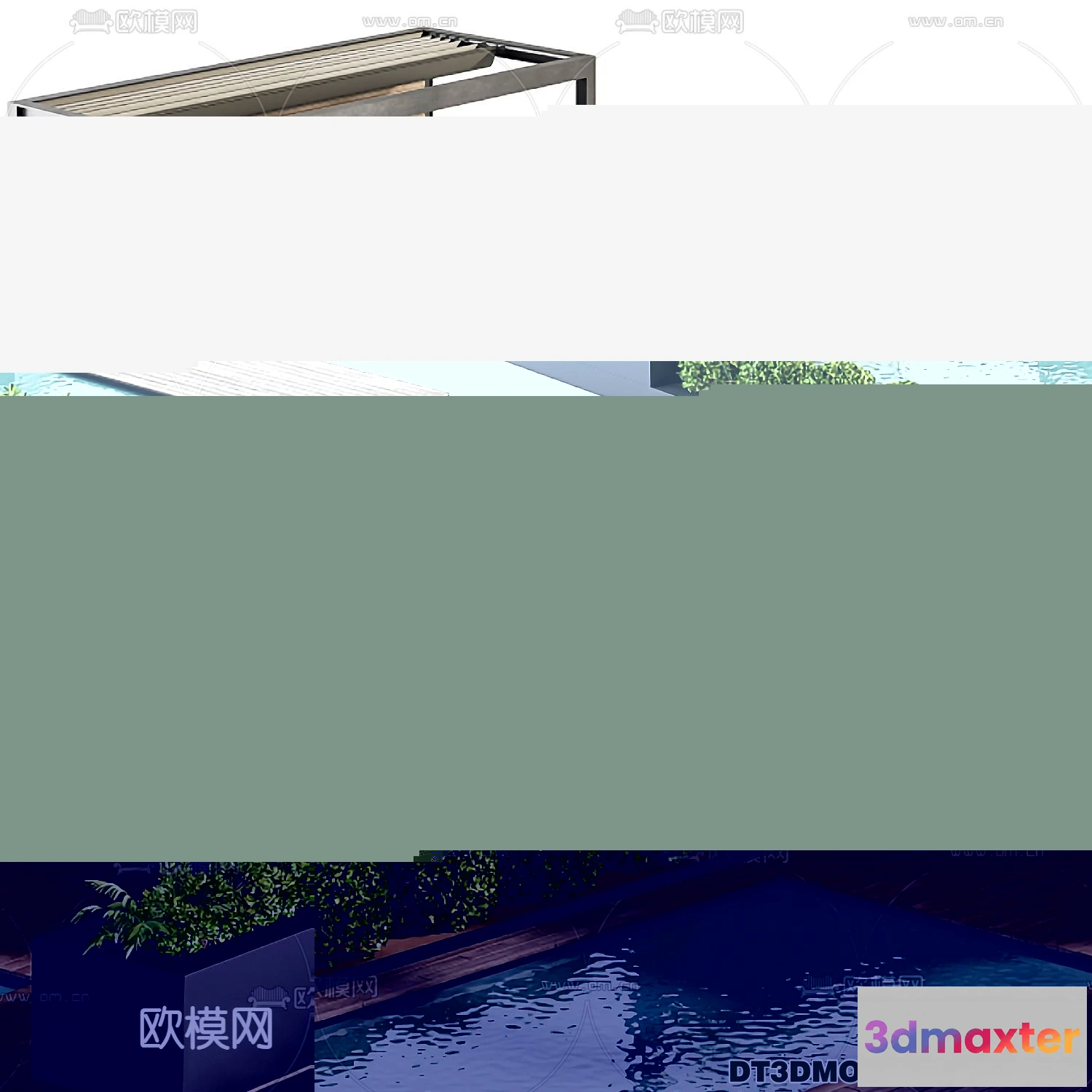 1239802 - EXTERIOR - POOL - VRAY  CORONA - 3D MODEL - 1025