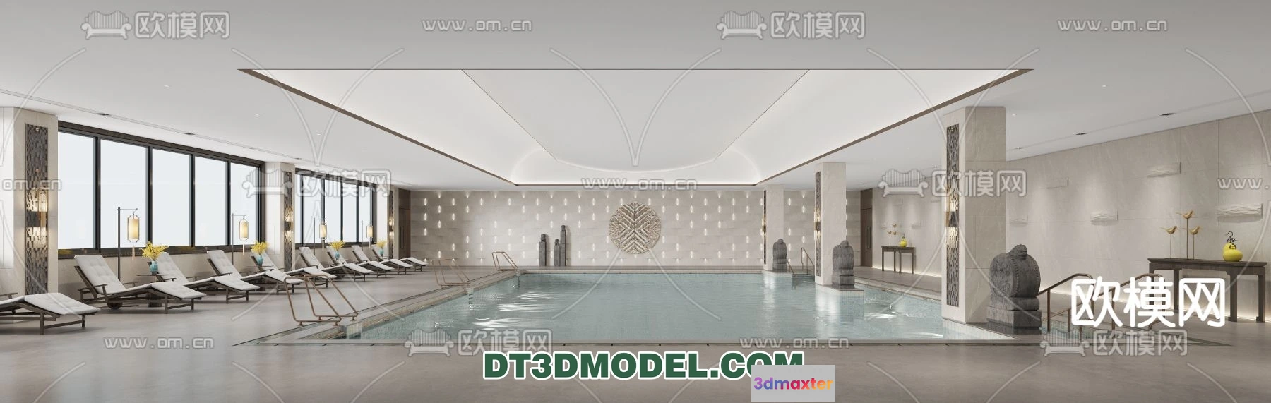 1239864 - EXTERIOR - POOL - VRAY  CORONA - 3D MODEL - 1056