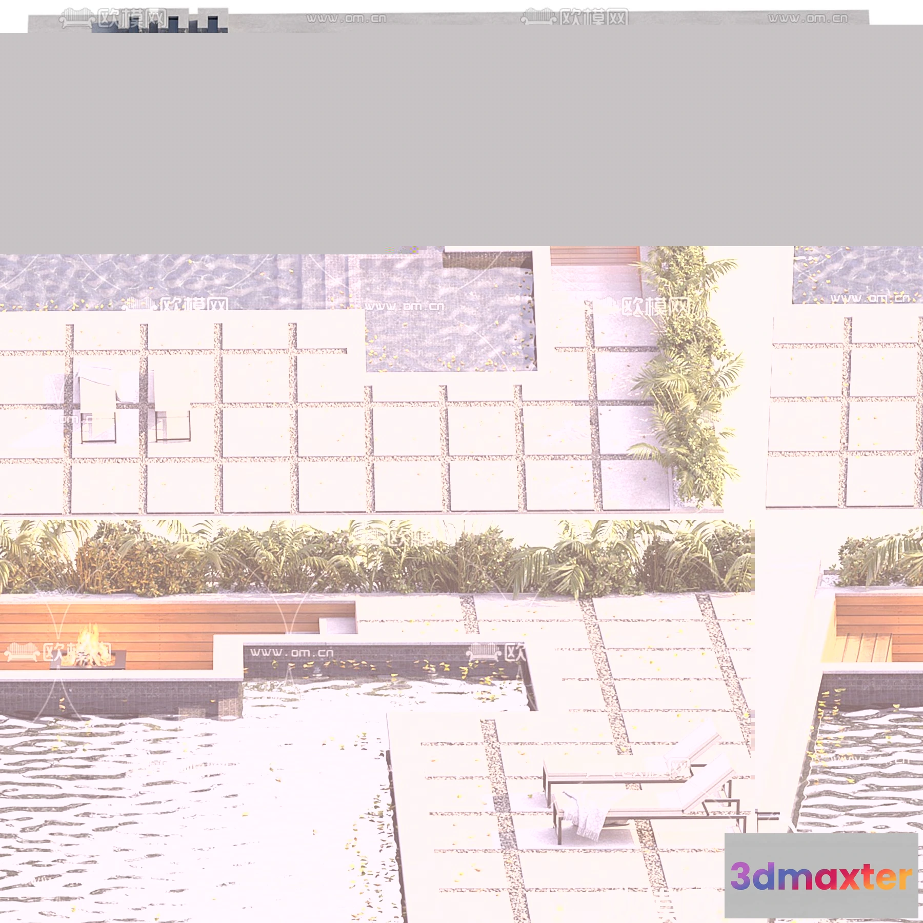 1239880 - EXTERIOR - POOL - CORONA - 3D MODEL - 1064