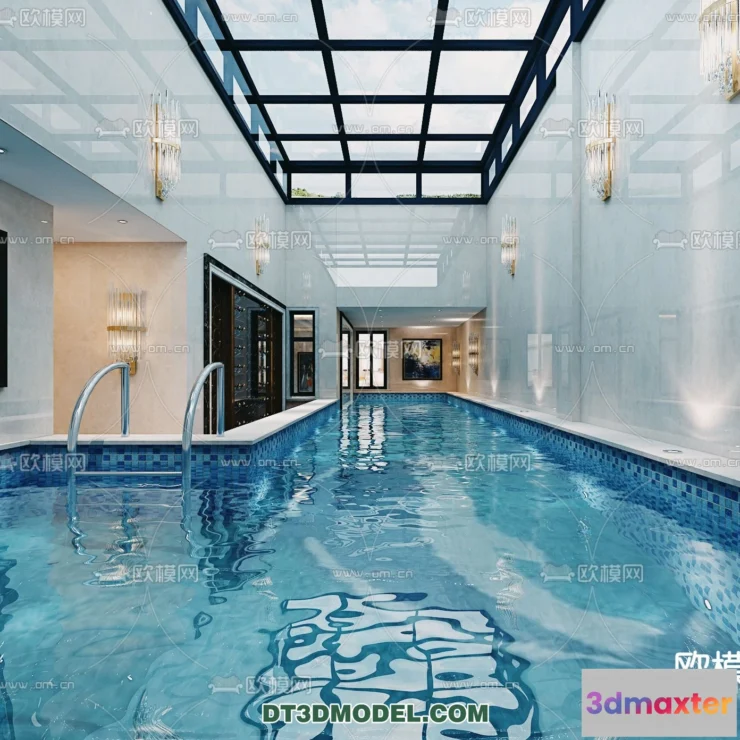 1239890 - EXTERIOR - POOL - VRAY  CORONA - 3D MODEL - 1069