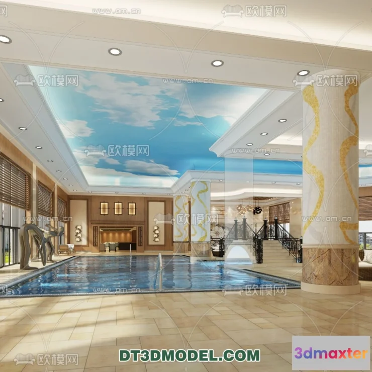 1239892 - EXTERIOR - POOL - VRAY  CORONA - 3D MODEL - 1070