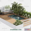 1239906 - EXTERIOR - POOL - VRAY  CORONA - 3D MODEL - 1077