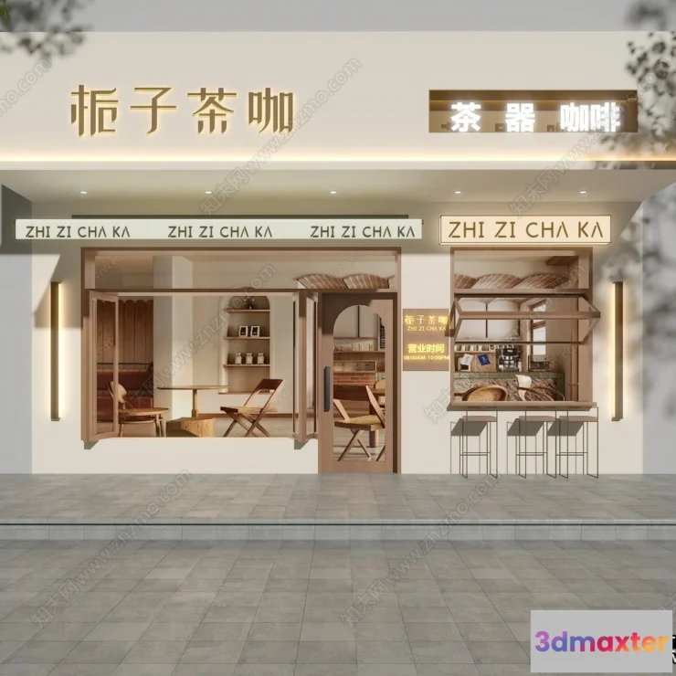 1363801 - Exterior 3D Collection - Shop - Fastfood - Retails - 3D Models - 003 3D Max