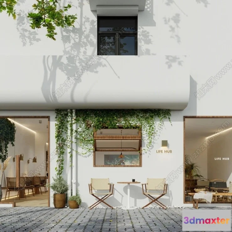 1364198 - Exterior 3D Collection - Shop - Fastfood - Retails - 3D Models - 009 3D Max