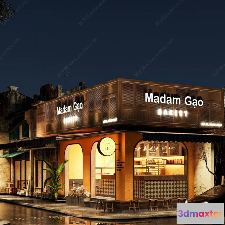 1364341 - Exterior 3D Collection - Shop - Fastfood - Retails - 3D Models - 011 3D Max