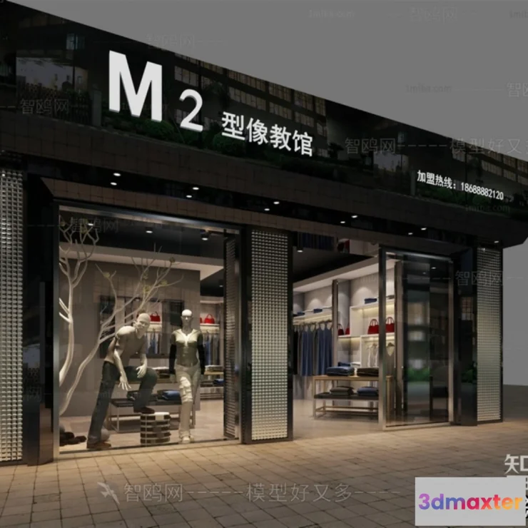 1364797 - Exterior 3D Collection - Shop - Fastfood - Retails - 3D Models - 018 3D Max