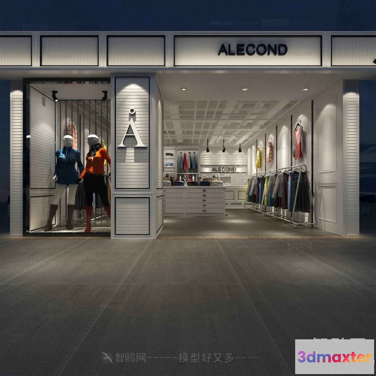 1365090 - Exterior 3D Collection - Shop - Fastfood - Retails - 3D Models - 022 3D Max