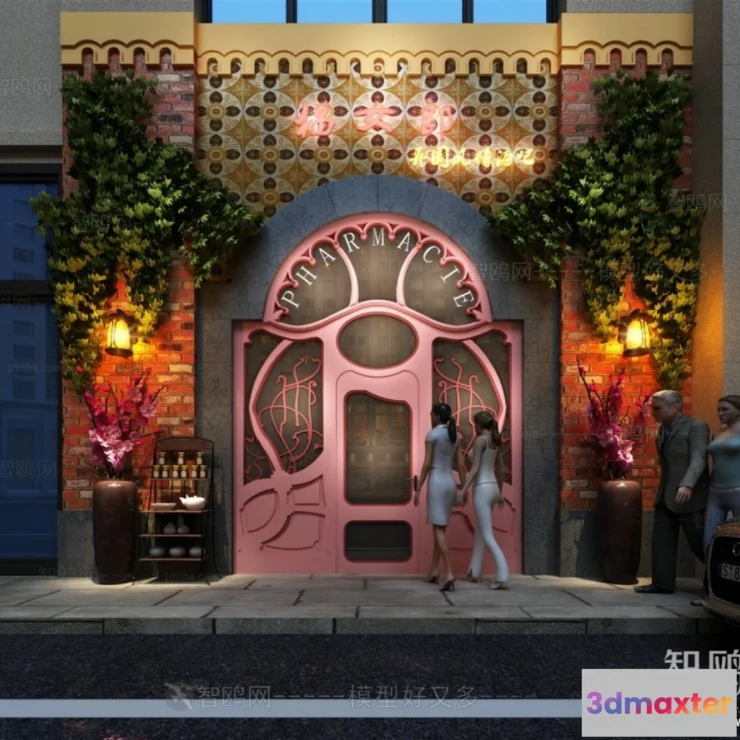 1365433 - Exterior 3D Collection - Shop - Fastfood - Retails - 3D Models - 027 3D Max