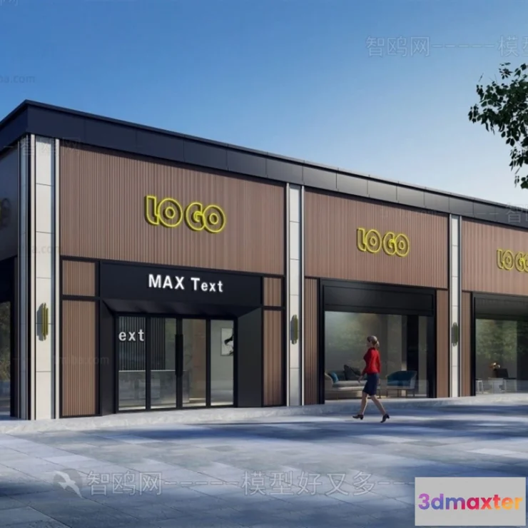 1365498 - Exterior 3D Collection - Shop - Fastfood - Retails - 3D Models - 028 3D Max