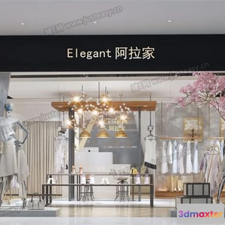 1365900 - Exterior 3D Collection - Shop - Fastfood - Retails - 3D Models - 034 3D Max