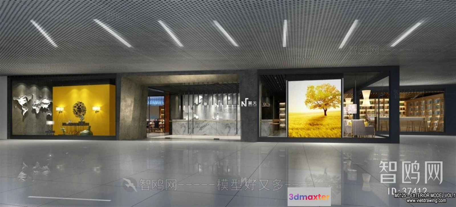 1366507 - Exterior 3D Collection - Shop - Fastfood - Retails - 3D Models - 043 3D Max