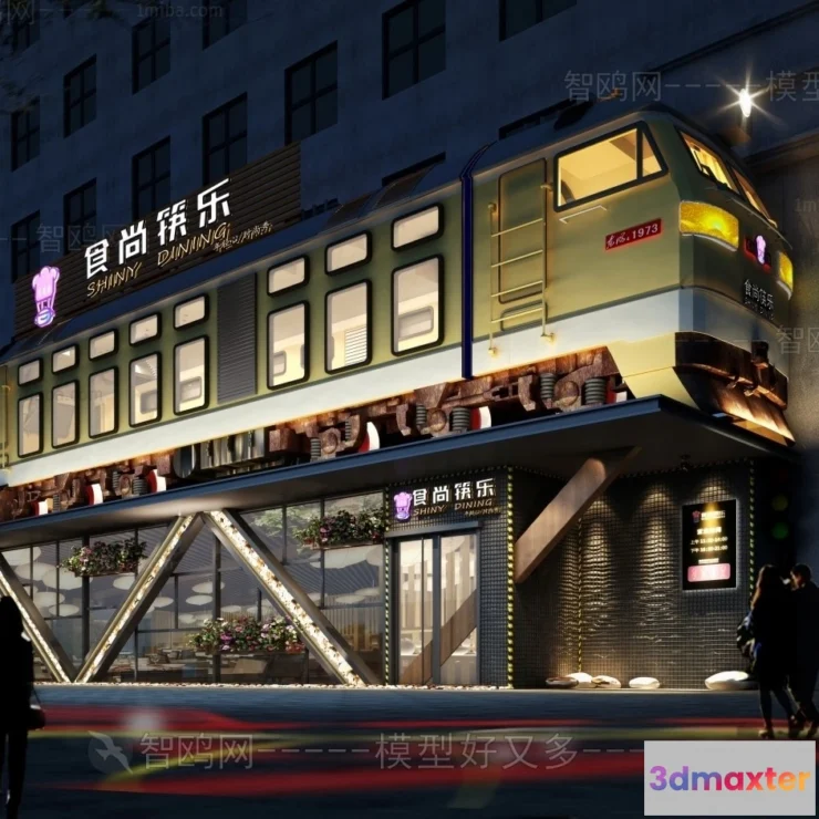 1367125 - Exterior 3D Collection - Shop - Fastfood - Retails - 3D Models - 052 3D Max