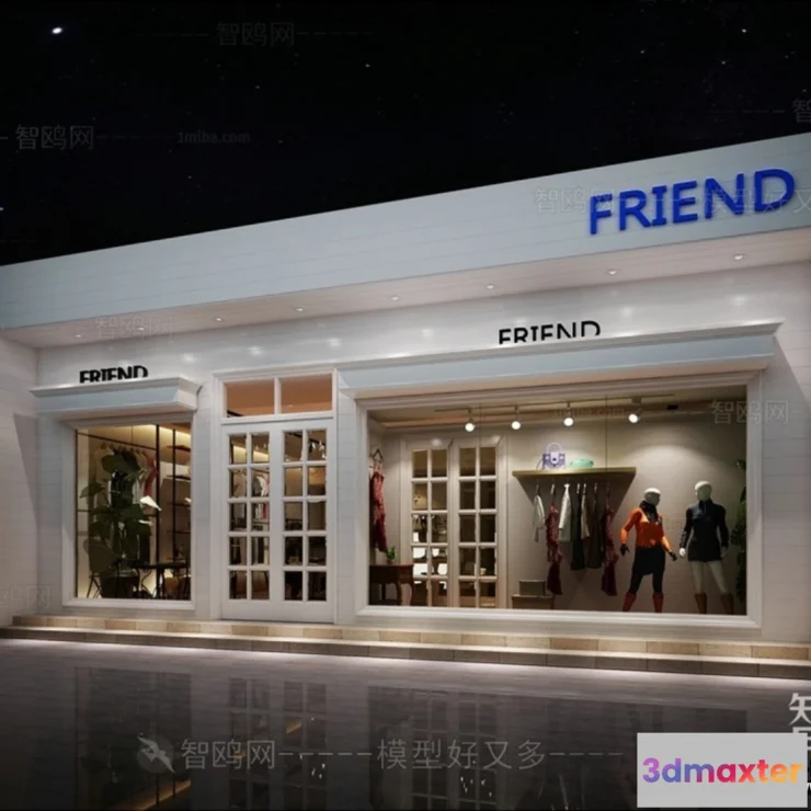 1367840 - Exterior 3D Collection - Shop - Fastfood - Retails - 3D Models - 062 3D Max