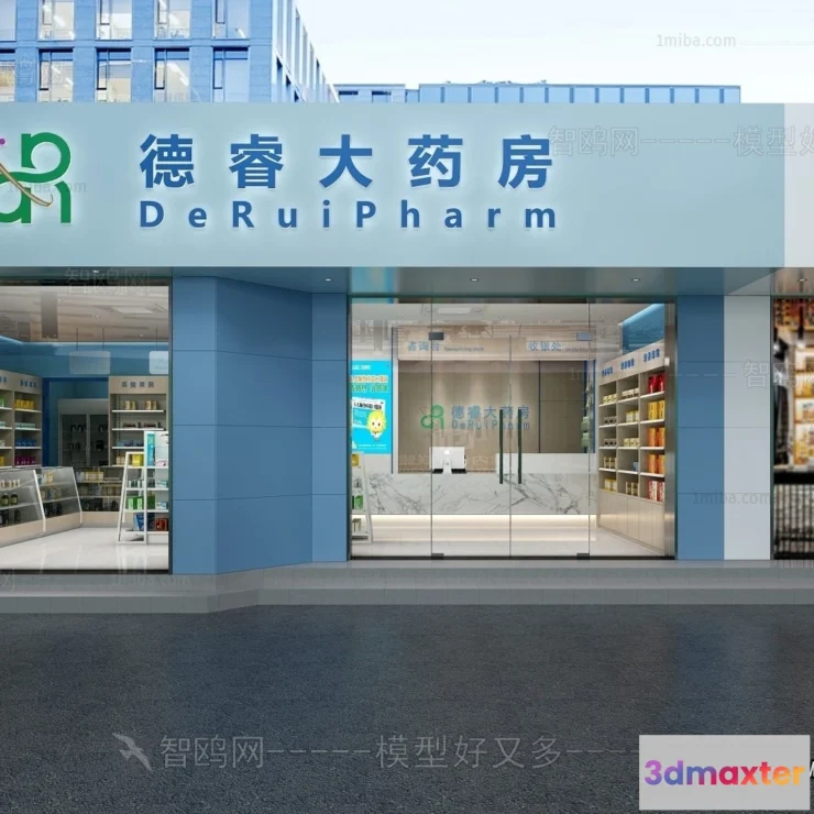 1369030 - Exterior 3D Collection - Shop - Fastfood - Retails - 3D Models - 080 3D Max