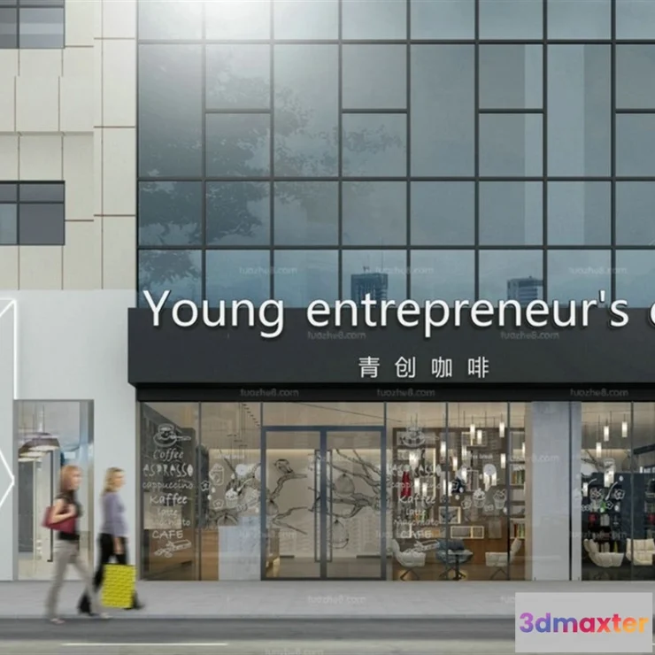 1369698 - Exterior 3D Collection - Shop - Fastfood - Retails - 3D Models - 090 3D Max