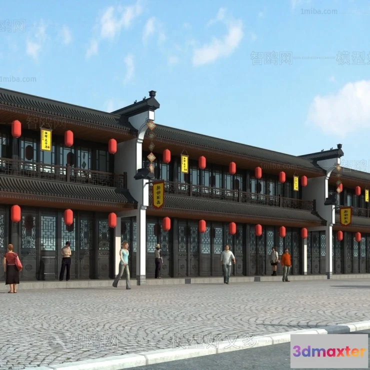 1370102 - Exterior 3D Collection - Shop - Fastfood - Retails - 3D Models - 096 3D Max