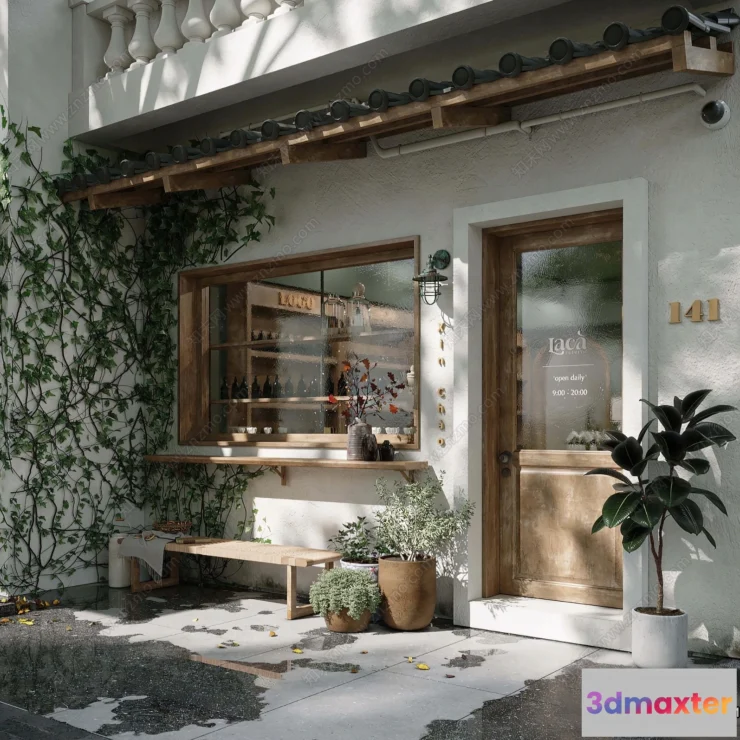 1370161 - Exterior 3D Collection - Shop - Fastfood - Retails - 3D Models - 097 3D Max