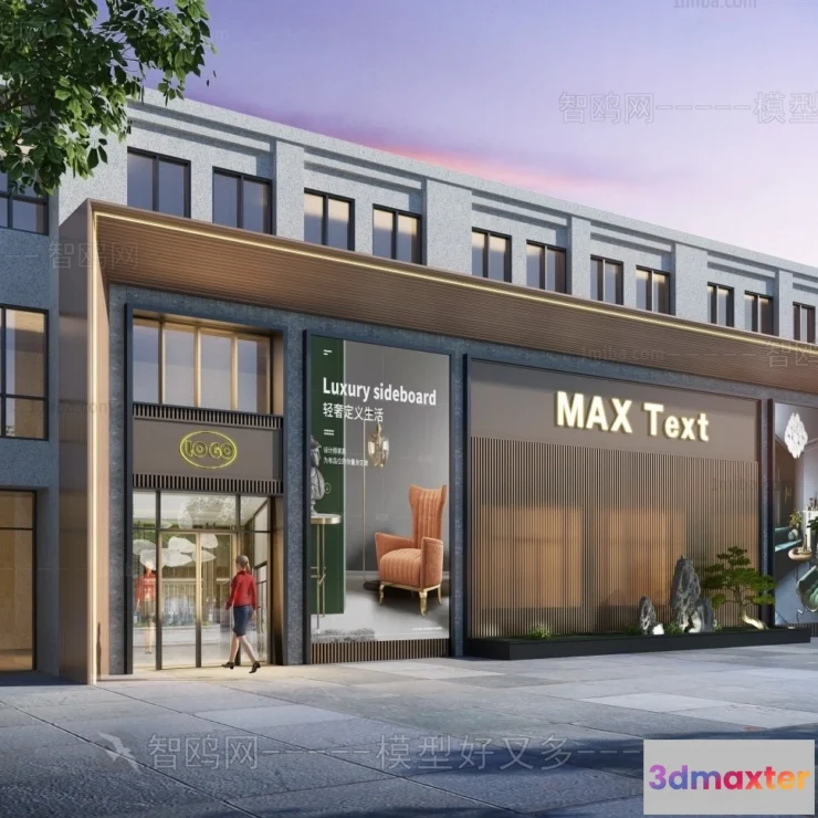 1370349 - Exterior 3D Collection - Shop - Fastfood - Retails - 3D Models - 100 3D Max