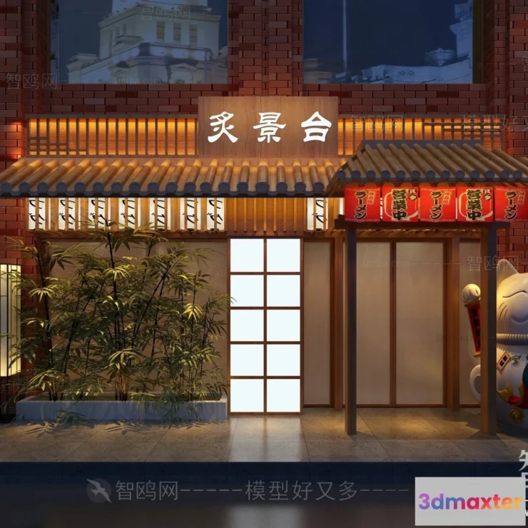 1370412 - Exterior 3D Collection - Shop - Fastfood - Retails - 3D Models - 101 3D Max