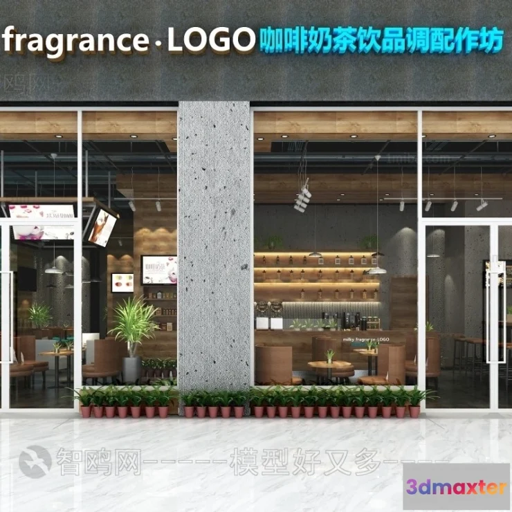 1370480 - Exterior 3D Collection - Shop - Fastfood - Retails - 3D Models - 102 3D Max