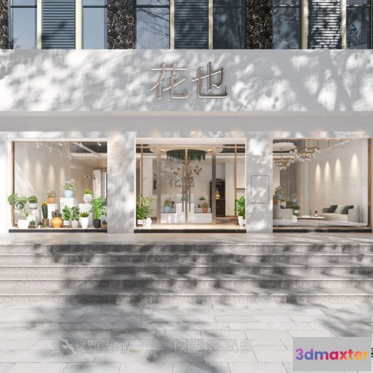 1370690 - Exterior 3D Collection - Shop - Fastfood - Retails - 3D Models - 105 3D Max