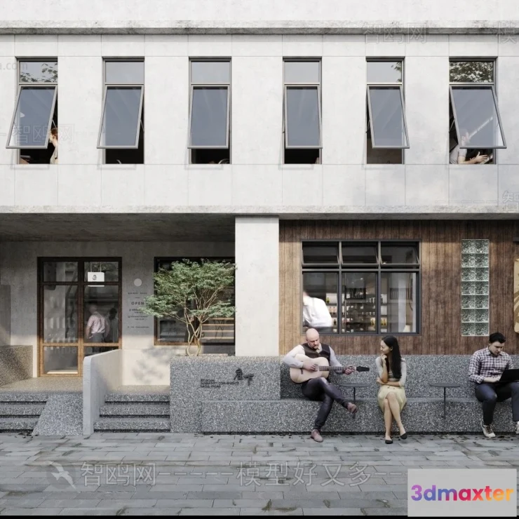 1370758 - Exterior 3D Collection - Shop - Fastfood - Retails - 3D Models - 106 3D Max