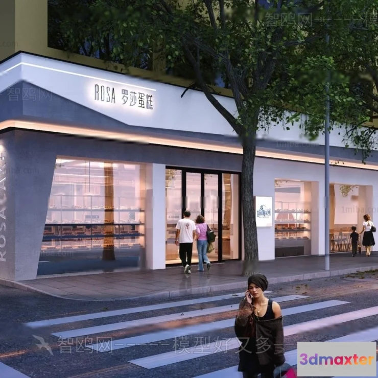 1371101 - Exterior 3D Collection - Shop - Fastfood - Retails - 3D Models - 111 3D Max