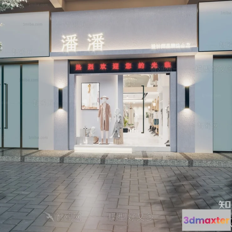 1371297 - Exterior 3D Collection - Shop - Fastfood - Retails - 3D Models - 114 3D Max