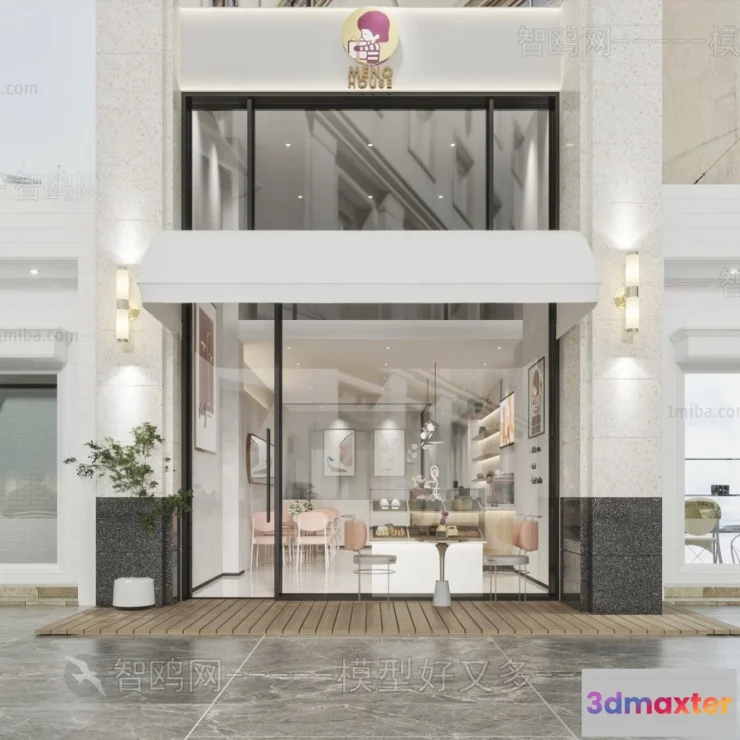 1371807 - Exterior 3D Collection - Shop - Fastfood - Retails - 3D Models - 122 3D Max