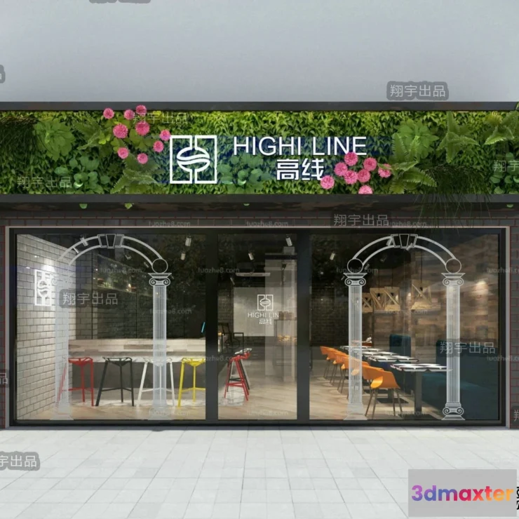 1372425 - Exterior 3D Collection - Shop - Fastfood - Retails - 3D Models - 132 3D Max